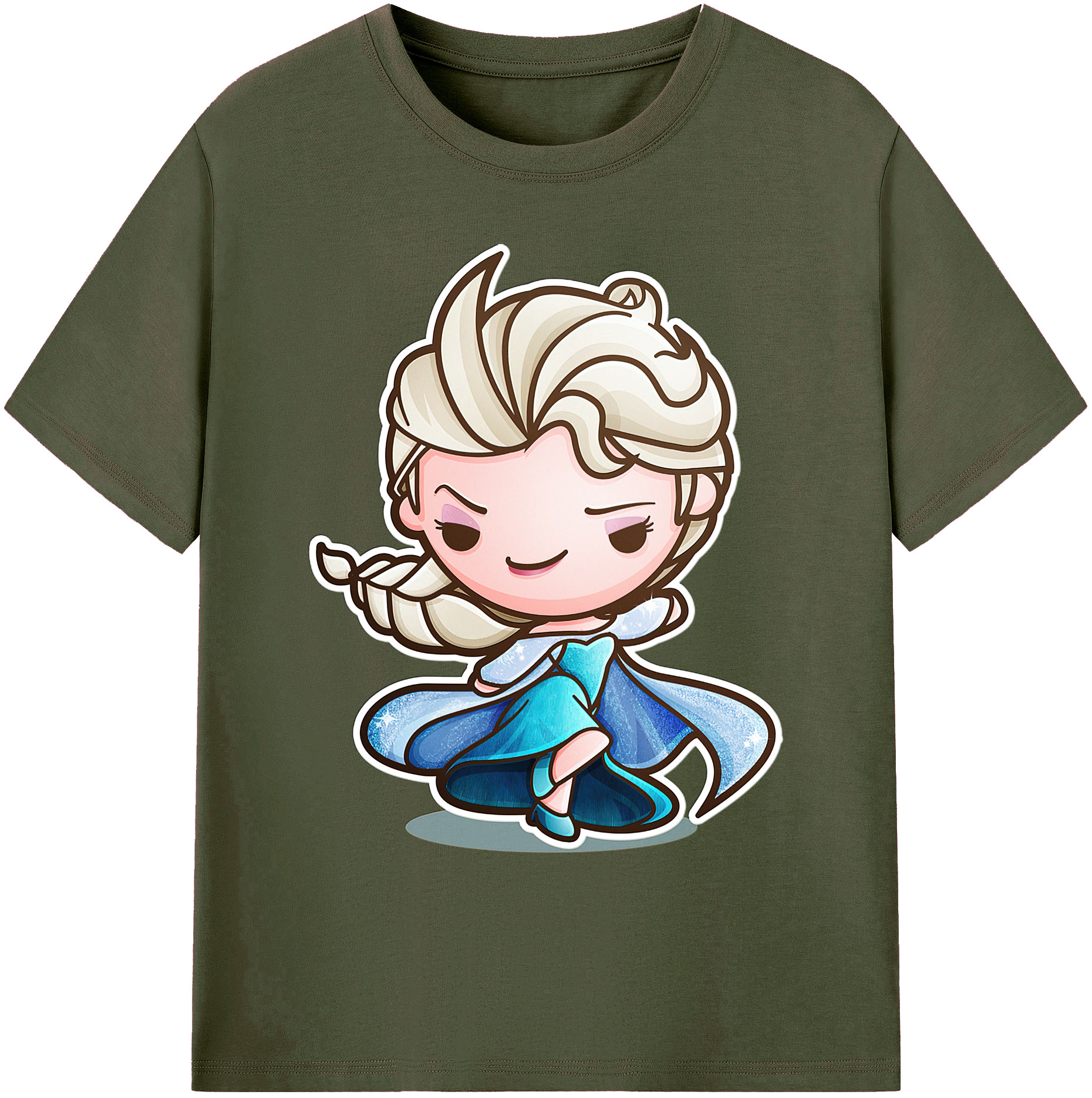 （画像用） アナと雪の女王 アンナ エルサ Frozen Anna Elsa 綿100％ メンズ半袖Tシャツ｜肌触りやわらか＆通気性